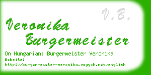 veronika burgermeister business card